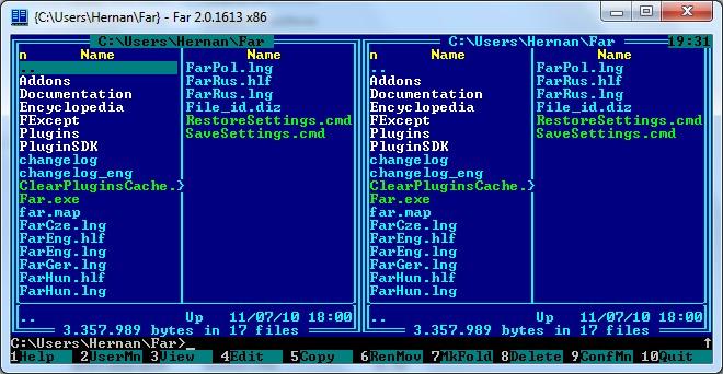 Far Manager, how to use Far Manager, Far Manager snapshot and restore workflow