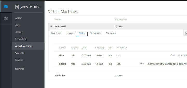 KVM + Cockpit, how to use KVM + Cockpit, KVM + Cockpit snapshot and restore workflow